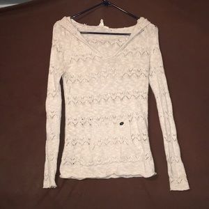 Roxy knitted hooded long sleeve shirt